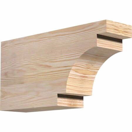 Ekena Millwork Mediterranean Rough Sawn Rafter Tail, Douglas Fir, 4"W x 8"H x 16"L RFT04X08X16MED00RDF
